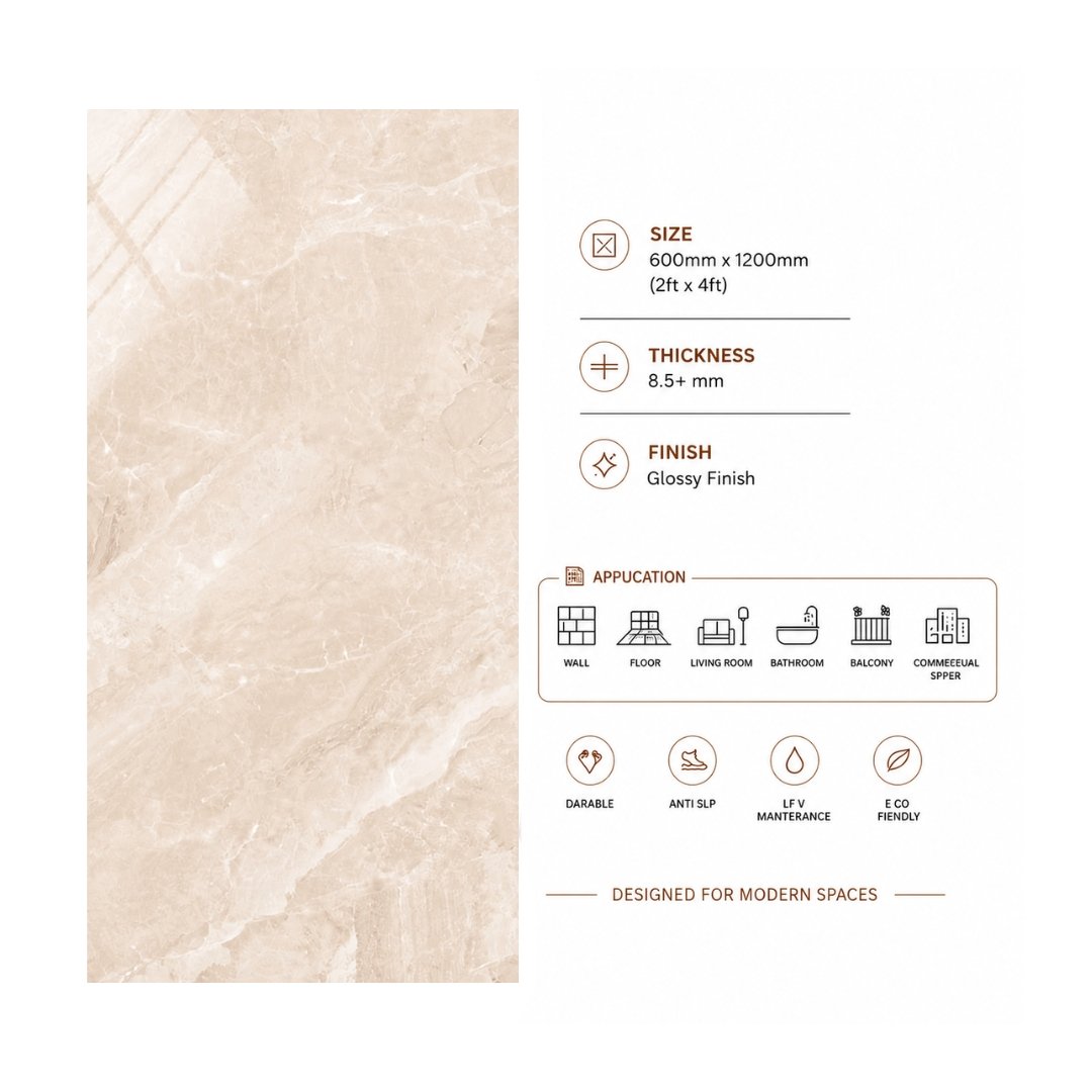 AL Agasiya Beige Marble & Stone Kitchen Tiles - My Home Studio